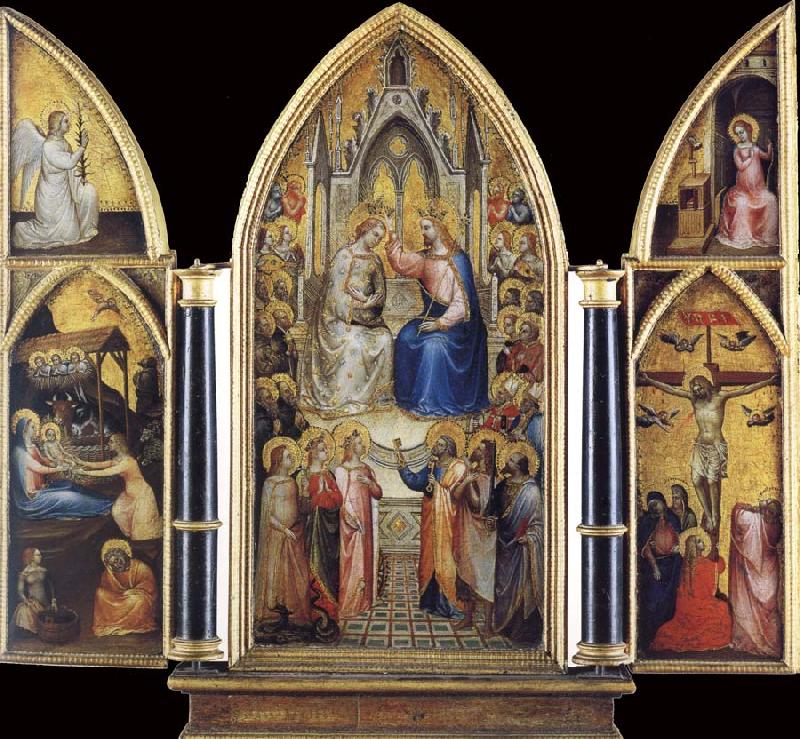 GIUSTO de  Menabuoi The Coronation of the Virgin among saints and Angels